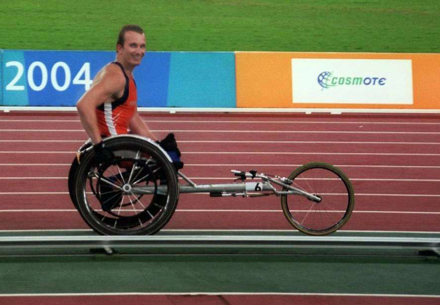 Kenny tijdens de olympische spelen in athene in 2004